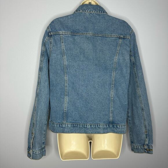Hudson Women's Long Sleeve Cotton Denim Jean Jacket Solid Blue Women's 1X New - Picture 5 of 10